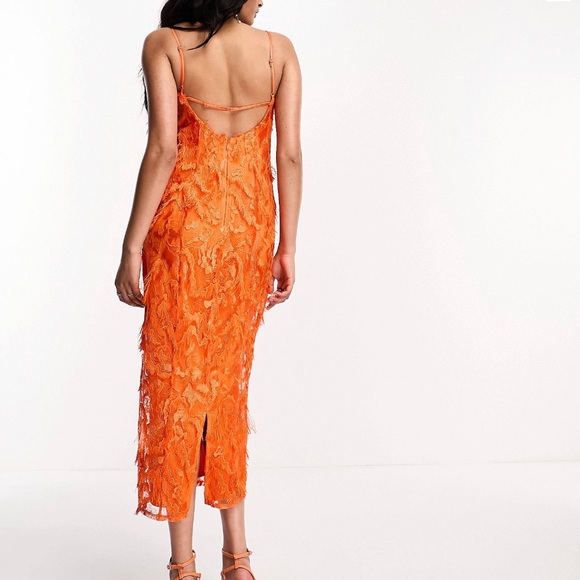 Asos Textured Lace Midi dress - Picture 2 of 3